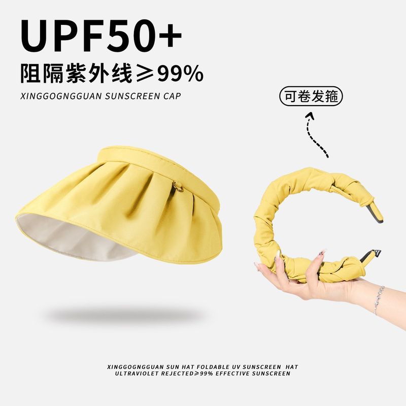 UPF50+ サイクリング日焼け止め帽子女性用、紫外線防止、大きなつば、空のトップ、首の保護、顔の保護、折りたたみ可能な薄い日よけ帽子|undefined
