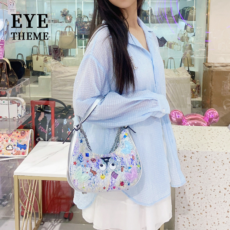 2025 bolsas de dibujos animados lindas de moda moda damas cadena de cremallera diseño mochila casual 2849 #