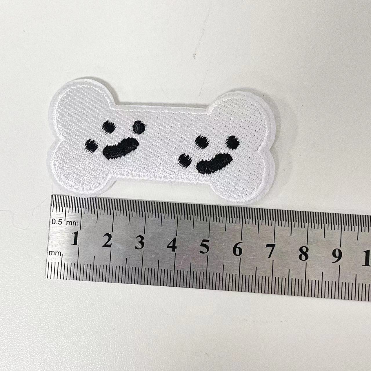 발 프린트 뼈 천 패치