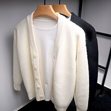 开衫男毛衣针织衫外套春秋季男士毛线衣修身潮流95色韩版休闲薄款