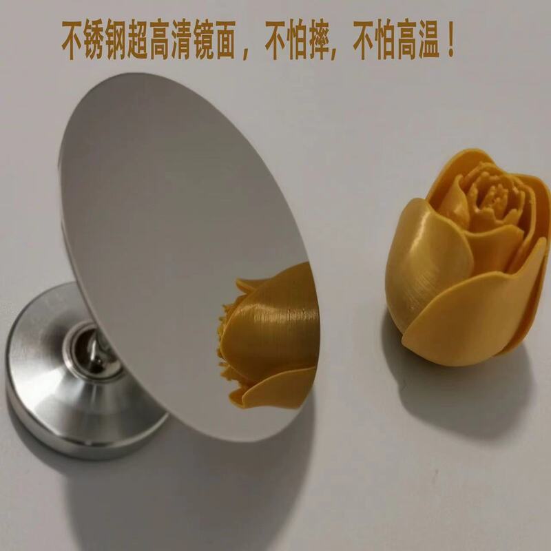 Coffee extraction mirror solid wood reflector multi-directional rotating magnetic suction auxiliary observation handle concentrated liquid for general use