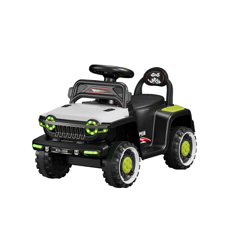 Niños eléctricos todoterreno controlado remoto cochecito de cuatro ruedas para niños, niños y niñas 1 - 3 - 6 anti-volqueo