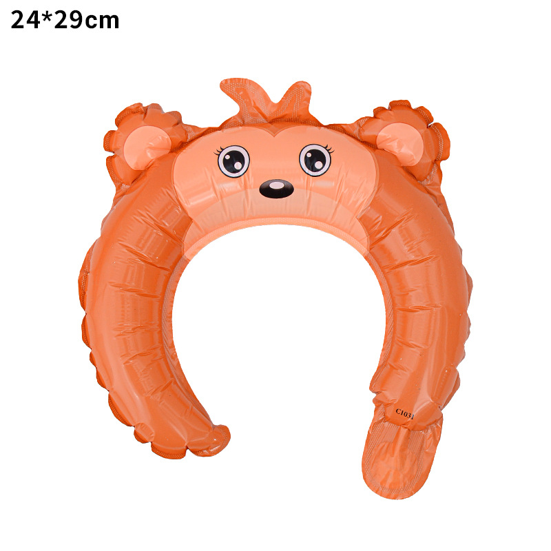 Globos inflables con forma de diadema para niños, famosos en Internet, regalos promocionales para escanear códigos QR, animales de dibujos animados, globos de aluminio para el Día Nacional