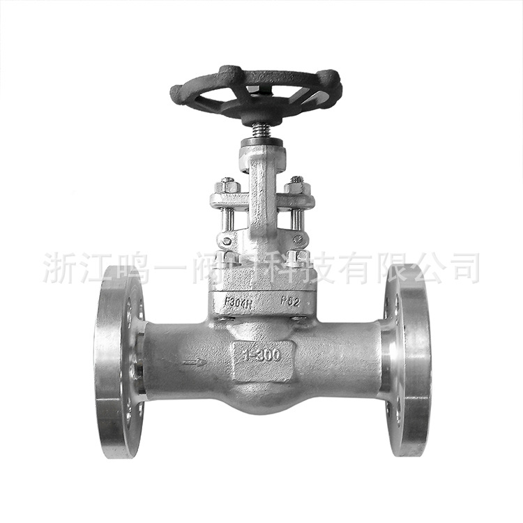 整体锻造不锈钢F304H法兰截止阀一体式连体法兰截止阀J41Y厂家直