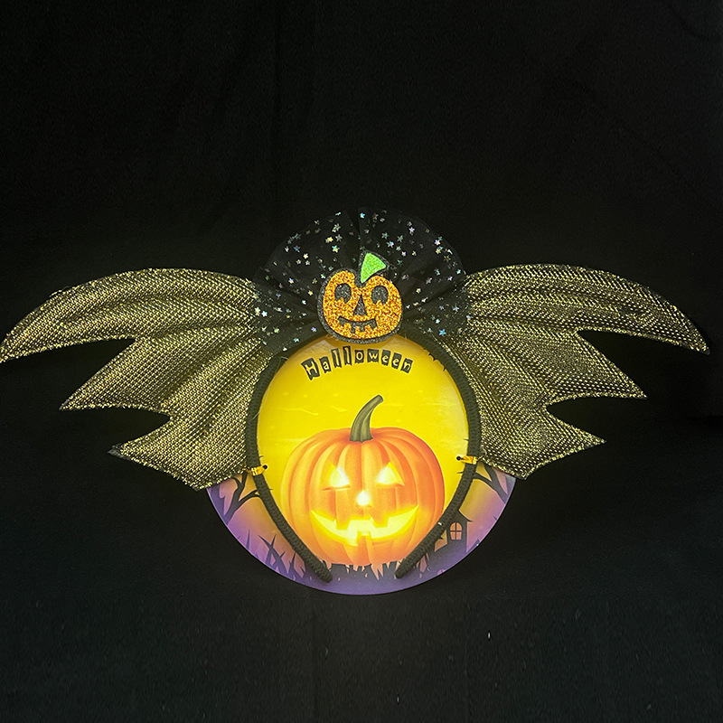 Transfronterizo Amazon Halloween Decoración de Pascua Tombro Diadema Espectáculo unisex con hebilla de cabeza de dibujos animados Flor de cabeza
