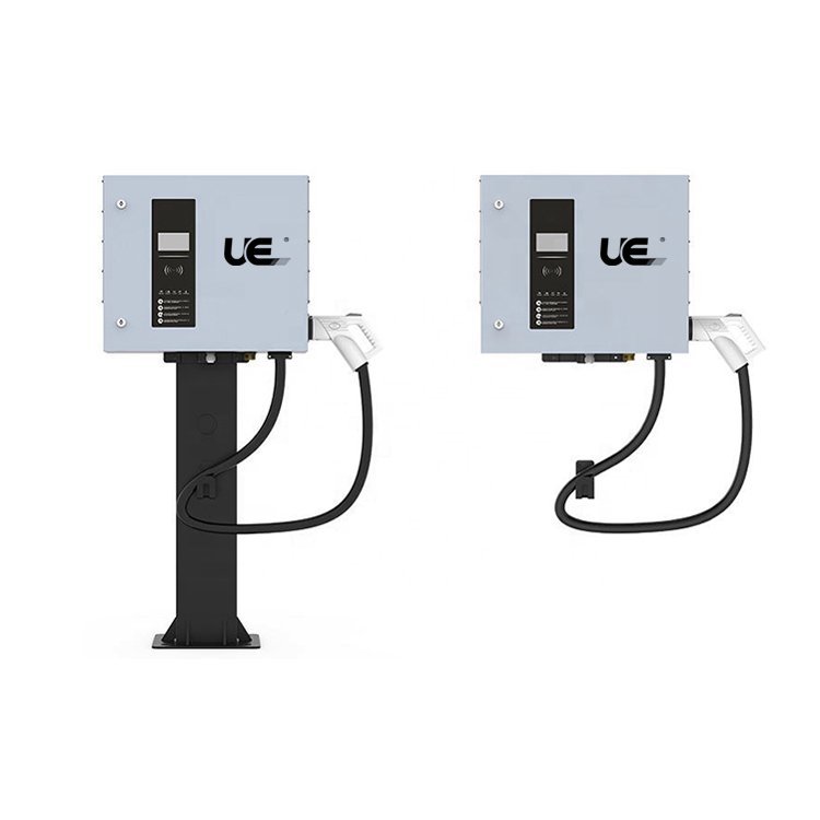 新能源电动汽车刷卡扫码30kw直流充电桩停车场40kw壁挂商用充 电