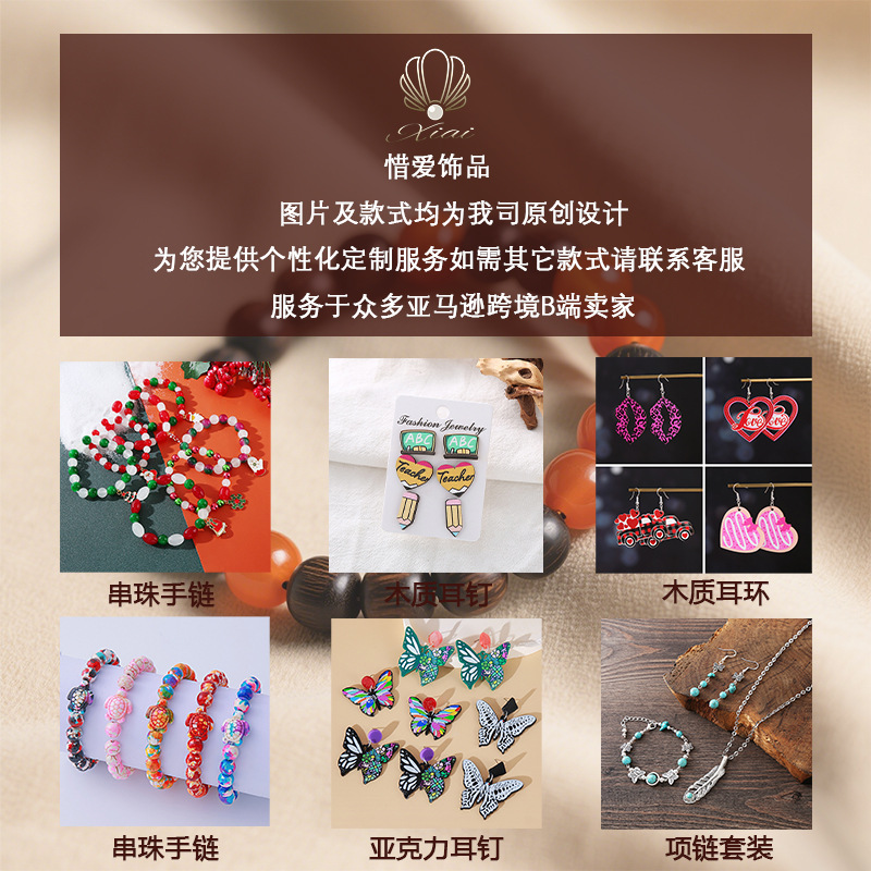 earrings drop-shaped