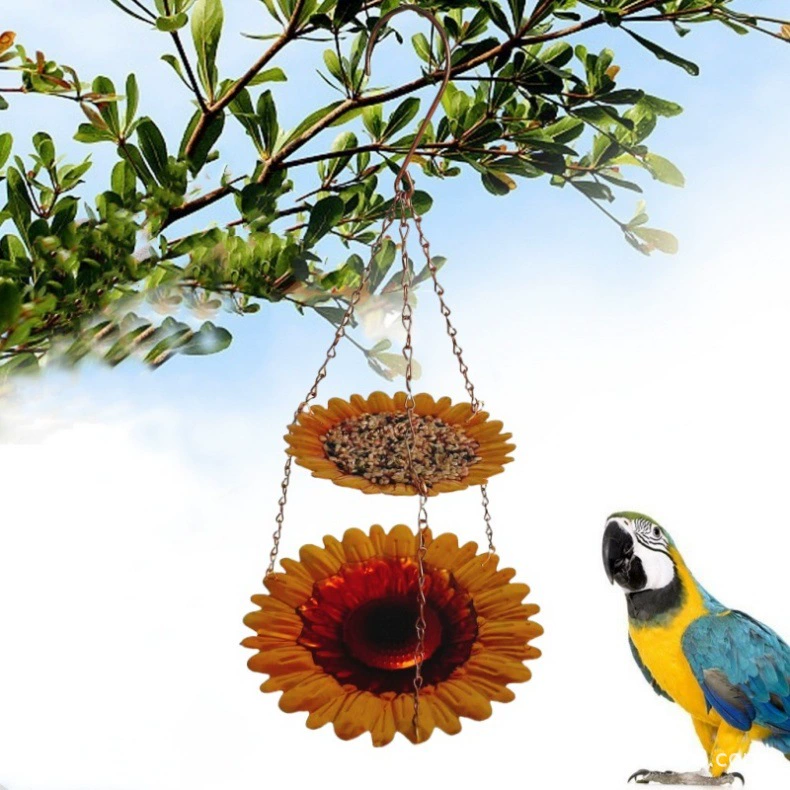 Трансграничное наружное кормление птиц подвешенный цветочный кормушка подсолнечник однослойный и двухслойный кормление подкормки