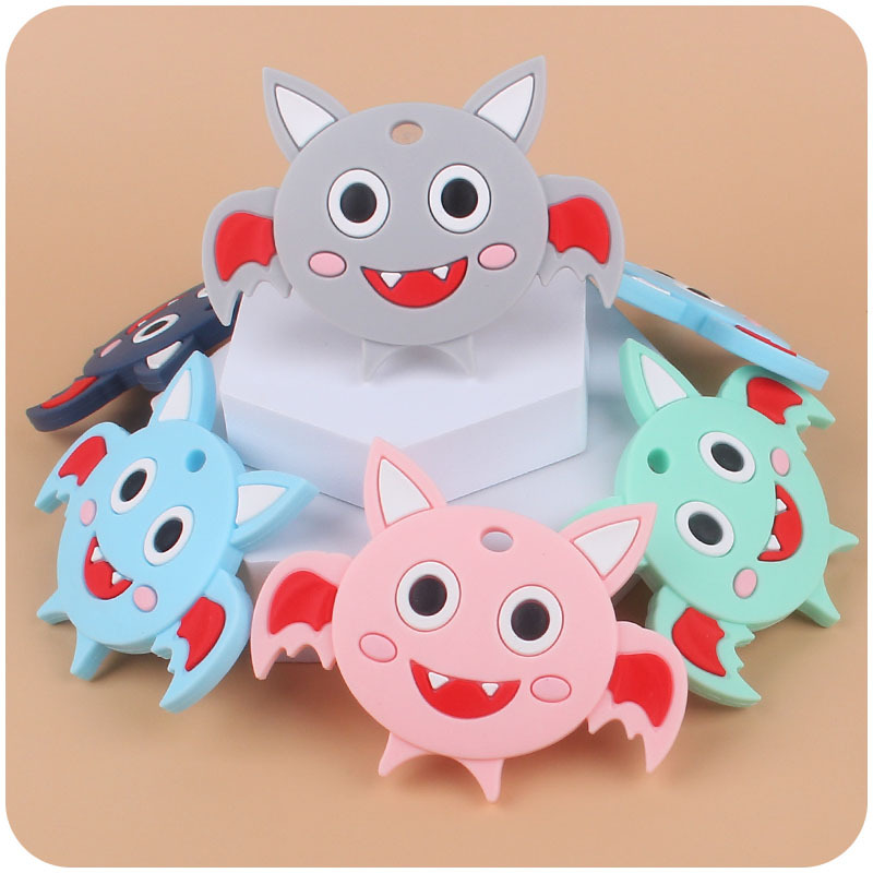 Bebé suministros de dibujos animados animal bat molar teether bebé juguetes creativos teether Amazon AliExpress nuevo