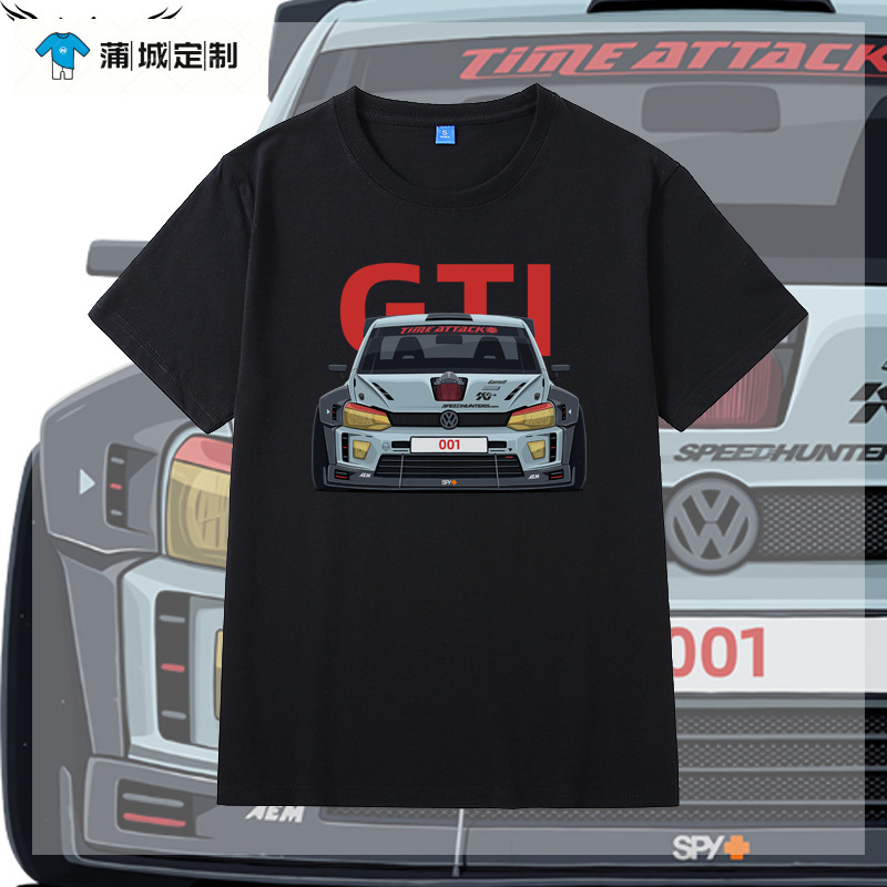Volkswagen Polo Golf gti Peripheral Short-sleeved T-shirt Men's 4s Shop Auto Repair Modified Cultural T-shirt Men's Clothing Summer Volkswagen Polo Golf gti Peripheral Short-sleeved T-shirt Men's 4s Shop Auto Repair Modified Cultural T-shirt Men's Clothing Summer