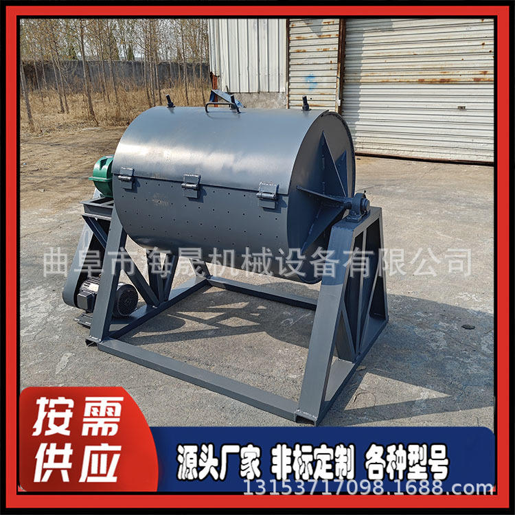 玉石加水六角研磨机 小型自动翻转打磨机 100升容量滚筒抛光机