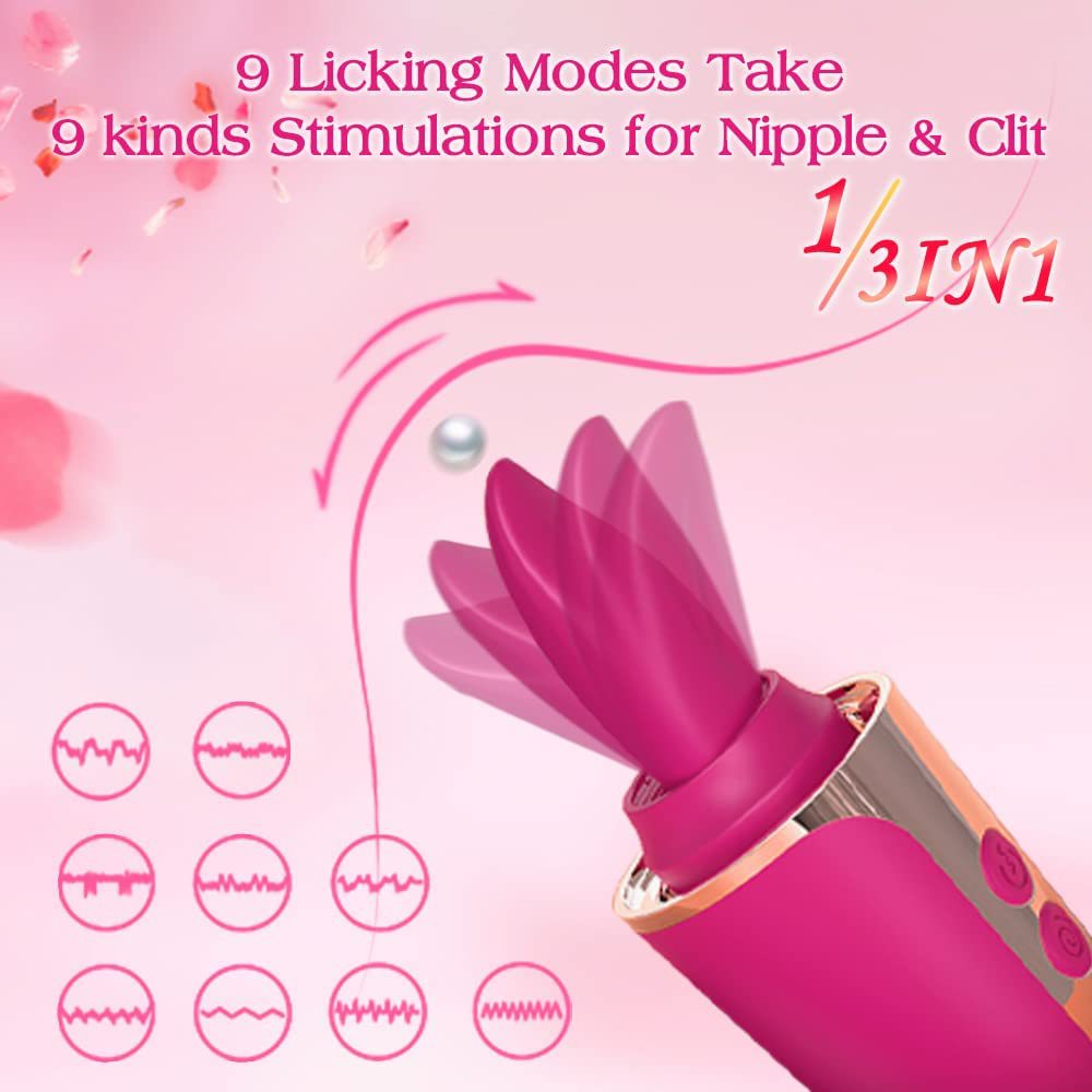 Rechargeable Vibrator For Men And Women With Suction And Licking_voghion.com