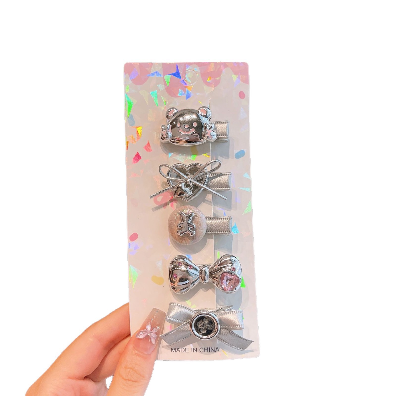 Nuevas tarjetas de cabello para niños dibujos animados clip para el cabello para mujeres adorables para el cabello para niñas pequeñas tarjetas de cabeza ventiladas clip de boca de pato