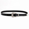 Base white universal belt suitable for men and women, simple and elegant design