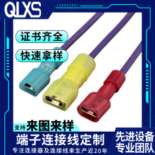 端子线led灯具线束生产加工制造商直型全绝缘电子连接线生产厂家