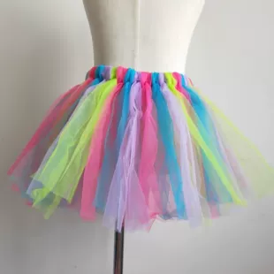 Детская юбка-пачка tutu из сетки ручная работа комбинированные цвета