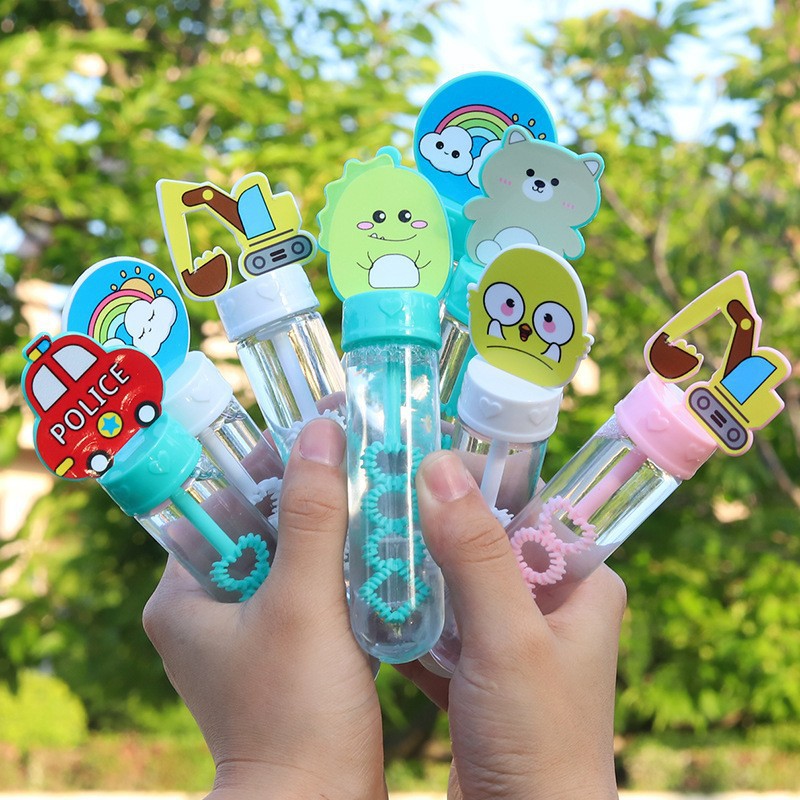 Barras de burbujas para niños pequeños juguetes de burbujas al aire libre regalos festivos de bodas parques empujar mercado nocturno mayorista