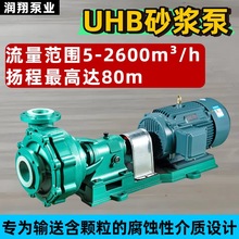 电厂脱硫泵UHB砂浆泵脱硝废水进出料泵氟塑料衬里泵耐腐耐磨泵
