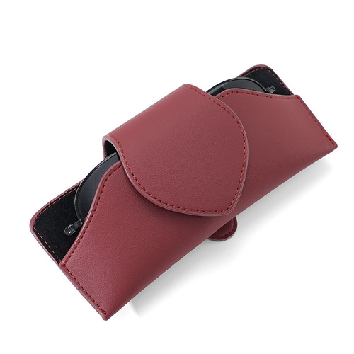 Car glasses case, car sun visor storage box, multifunctional leather sunglasses case, creative car glasses clip, leather