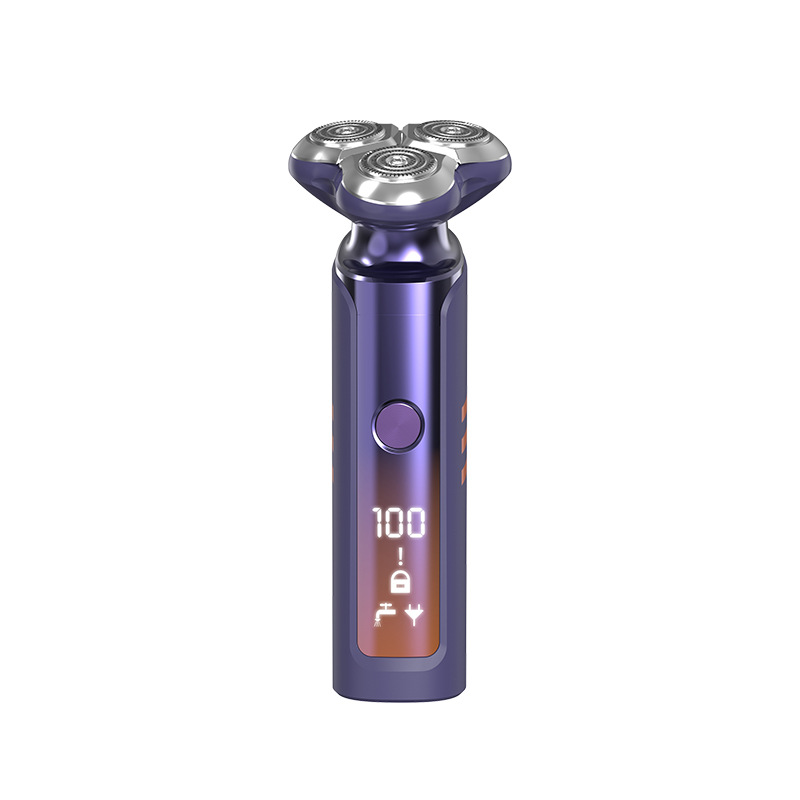 Kemei máquina de afeitar KM-1941s transfronteriza nuevo lavado de cuerpo completo LCD pantalla digital hombres maquinilla de afeitar eléctrica