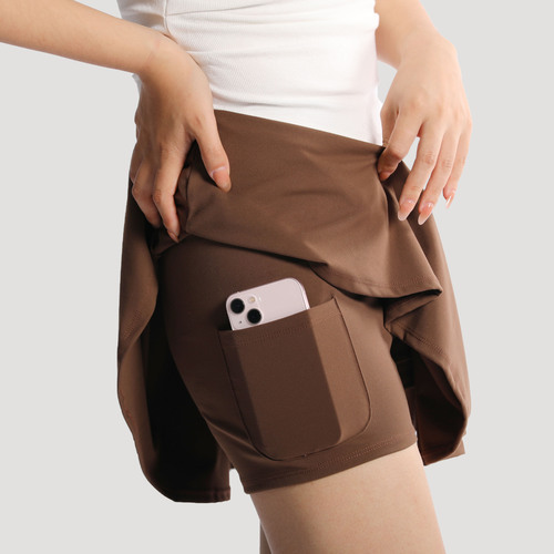 Women's Large Size Sports Shorts with Anti-Bleeding, Outdoor Quick Dry Skirt Pants for Running, Breathable Gym Short Skirts Tennis Skirts
