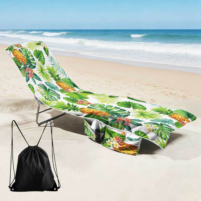 Cross-Border Exclusive Supply of Beach Chair Covers with Storage Pockets, Machine Washable Lounge Chair Covers, and Portable Drawstring Beach Towel 19 Cross-Border Exclusive Supply of Beach Chair Covers with Storage Pockets, Machine Washable Lounge Chair Covers, and Portable Drawstring Beach Towel 19