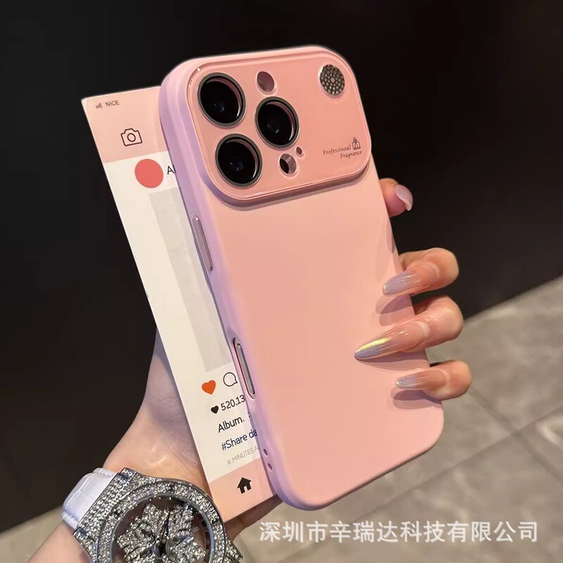 适用iPhone17ProMax手机壳大视窗香薰液态硅胶苹果15防摔保护套16|undefined