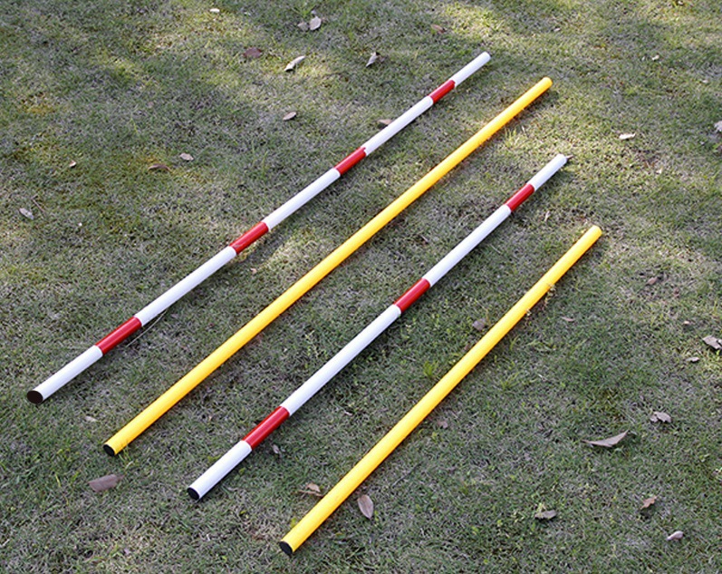 1m 빨간색과 흰색 극 1개