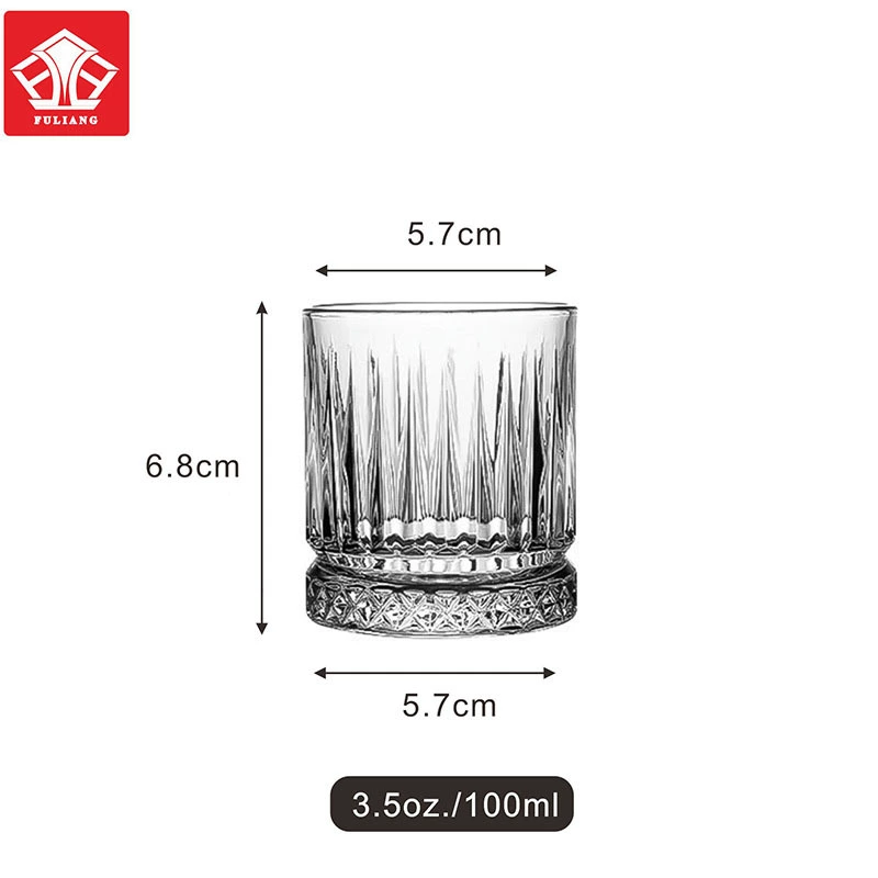 Retro crystal creative wineglass for whiskey