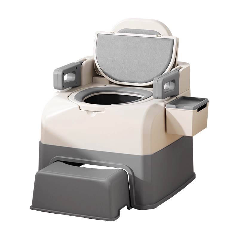 Inodoro Portátil para Adultos Mayores de PP con Cierre Lento para Dormitorio e Interiores image 6