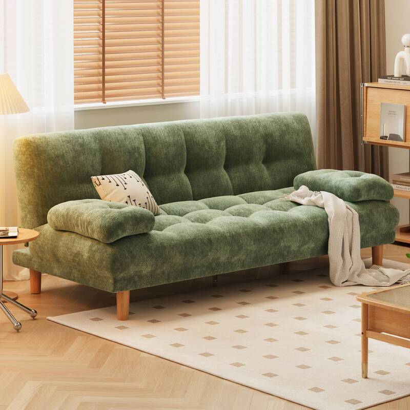Chenille Velvet Folding Sofa Bed for Small Apartments, 2026 New Model, Double Sofa for Living Room and Bedroom, Can Be Used for Sleeping and Lounging Chenille Velvet Folding Sofa Bed for Small Apartments, 2026 New Model, Double Sofa for Living Room and Bedroom, Can Be Used for Sleeping and Lounging