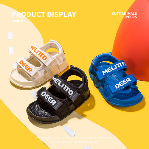 Fawn Milli Sandals Baby Outdoor Boys and Girls Soft Sole Cute Beach Breathable Mesh Sandals