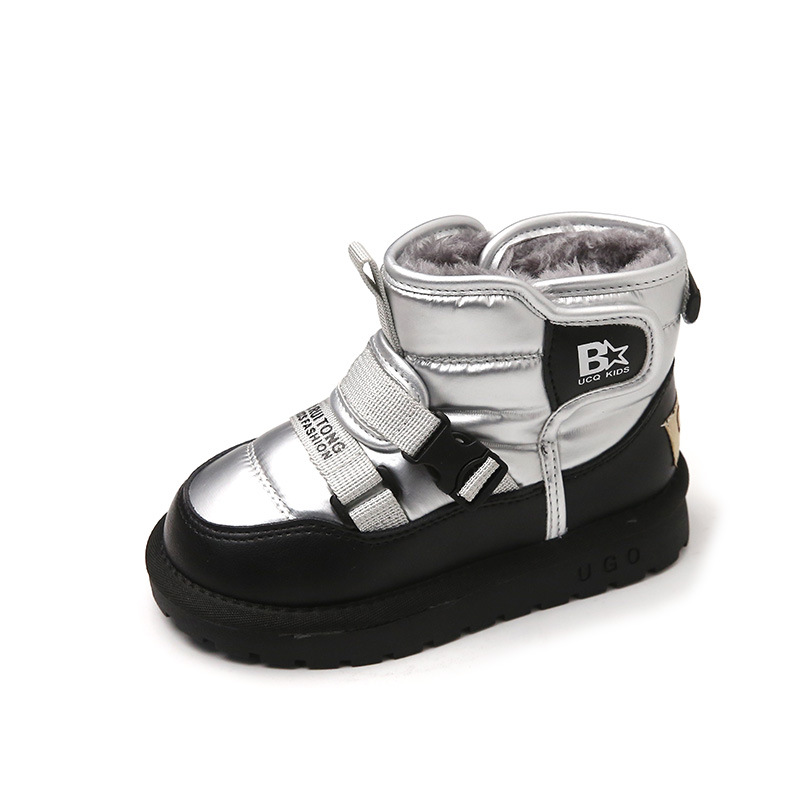 Chaussures pour enfants bottes de neige pour enfants d'hiver avec des chaussures en coton en peluche et épaissies pour filles mode sport décontracté pour garçons_voghion.com