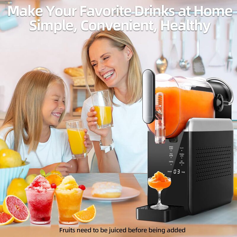 In-stock US standard 240W household snow-cream machine, countertop touch-screen milkshake ice cream machine, smoothie machine, cold drink machine
