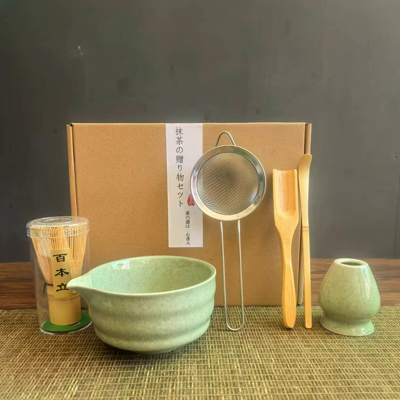 Japonés Matcha tazón Matcha túnica canción té herramientas de pedido taza de té de cerámica taza de té mezclador Matcha cepillo taza de té