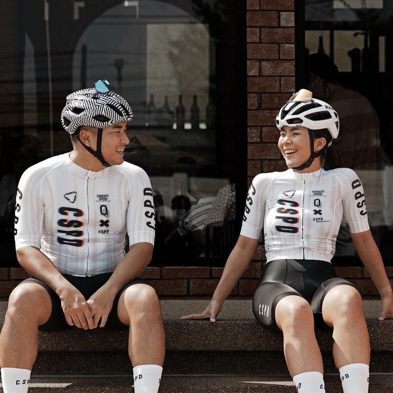 2025 New Cspd Summer Men's and Women's Outdoor Sports Bicycle Road Bike Short-Sleeved Suit Cycling Clothing Hot Style