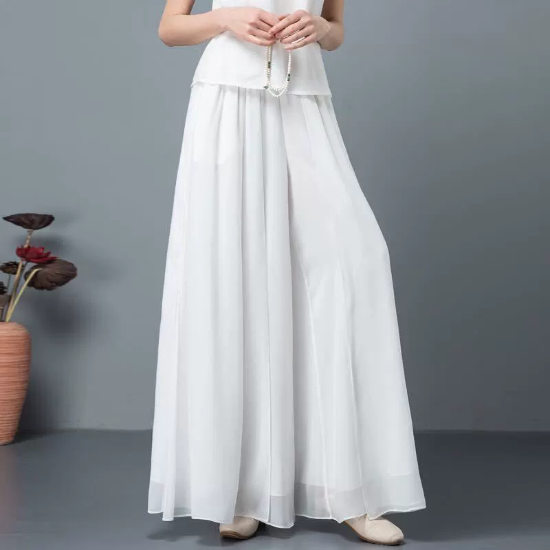 Модные шелковые шифоновые брюки для отдыха, юбка, oversize, плюс-размер, облегающие
