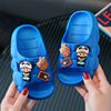 Children's cartoon cute slippers indoor, non-slip slide for boys, soft sole