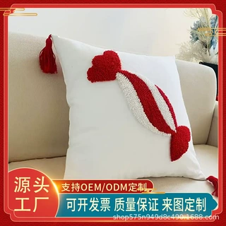 抱枕diy数码印花来图定制可印logo礼品广告床头罩沙发靠垫抱枕套