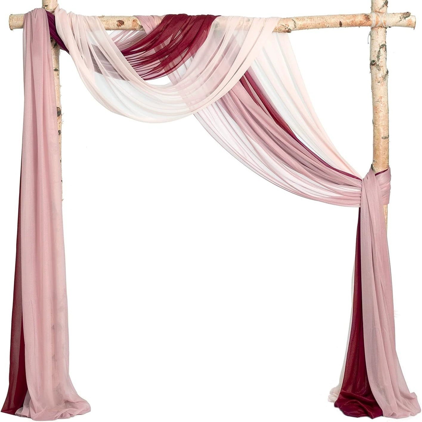 Шифоновая занавеска из перламутровой ткани для свадебного декора, оформления свадебного праздника, фоновой композиции, арки из тюля