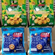 泰国进口VFOODS字母曲奇饼注心卷紫薯条南瓜玉米条夹心饼干