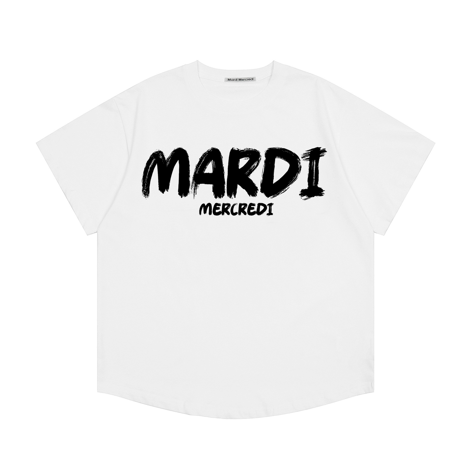 現物韓国潮牌Mardi半袖女性25夏新作デイジープリント丸襟純綿上着tシャツ代発