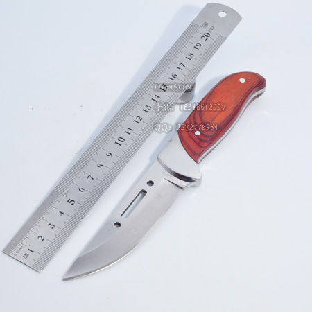 户外刀随身携带不锈钢彩木柄直刀野外露营战术型小刀户外便捷直刀