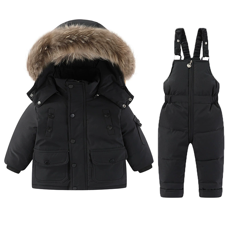 Children's down jacket, flower boy costume, set, overall, for import
