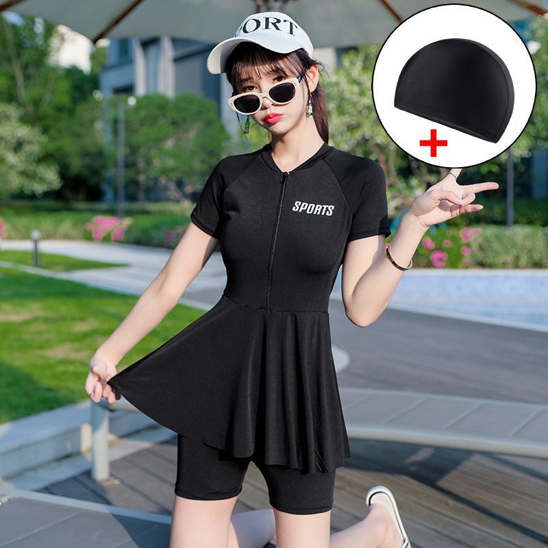 Trajes de baño para mujeres 2025 nuevos trajes de baño para mujeres conservadores gran tamaño gordo mm pequeña gordo chica de baño spa fábrica de trajes de baño divididos