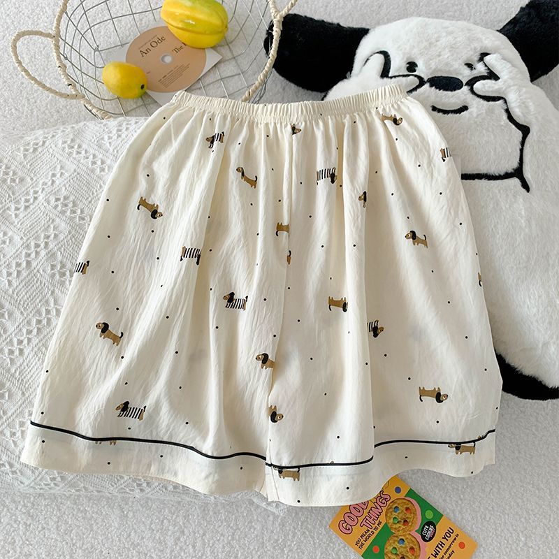 Verano nuevo estilo pijama mujer nube algodón 120g solapa cárdigan pantalones cortos de manga corta pantalones de tres piezas lindo servicio a domicilio