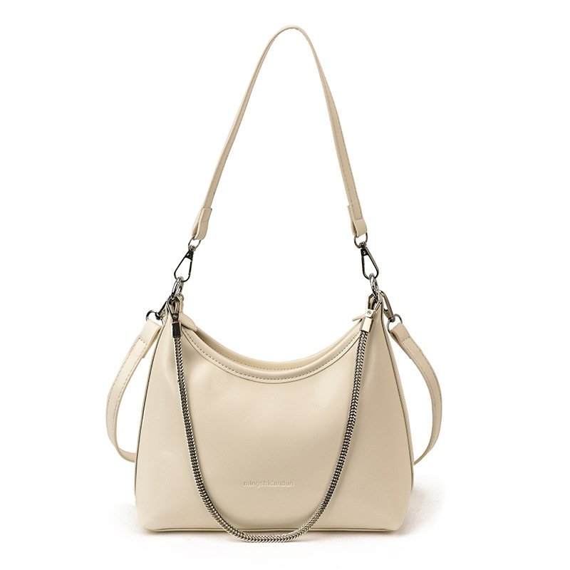 Bolso de brazo de cadena extranjera transfronteriza de invierno de mujeres 2025 nueva textura de moda bolso de hombro bolso de cara brillante