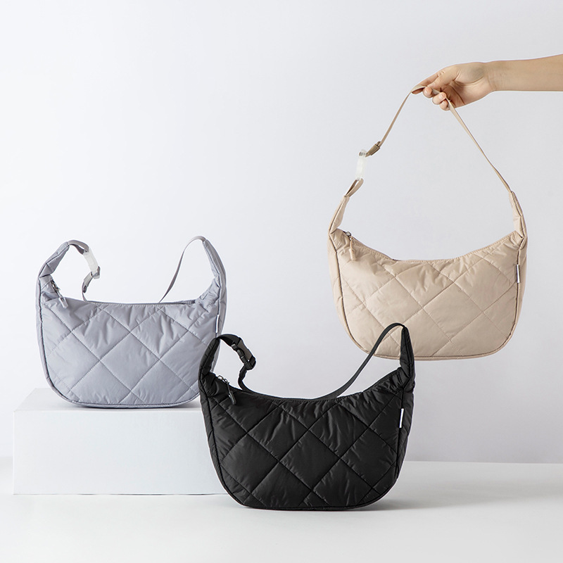 Cross-Border Hot-Selling Meal Bag Room Cotton Quilted Portable Multi-Functional Lunch Bag Casual Lightweight Simple Lunch Box Lunch Bag