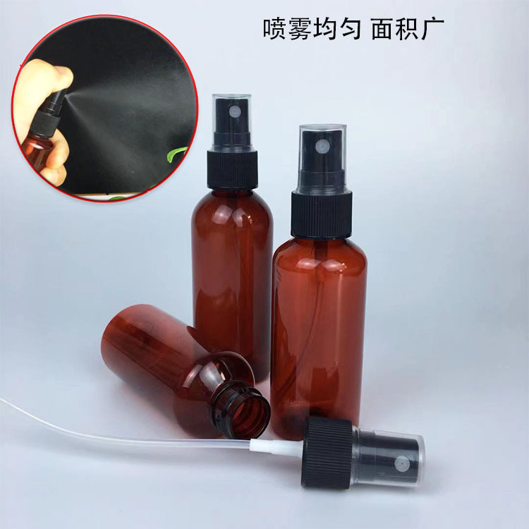 20ml/30ml/50ml-100mlプラスチックボトル茶色茶色细いミストスプレーボトル化粧品分注ボトル小さなボトル|undefined