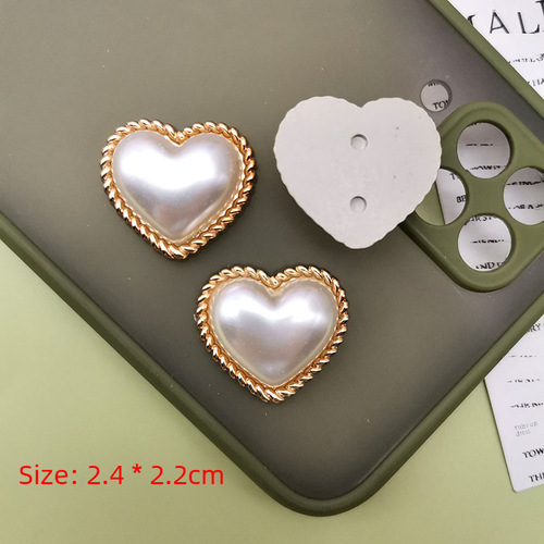 Korean version of the same Internet celebrity diy small fragrance cat eye pearl resin patch hairpin earrings mobile phone case jewelry accessories
